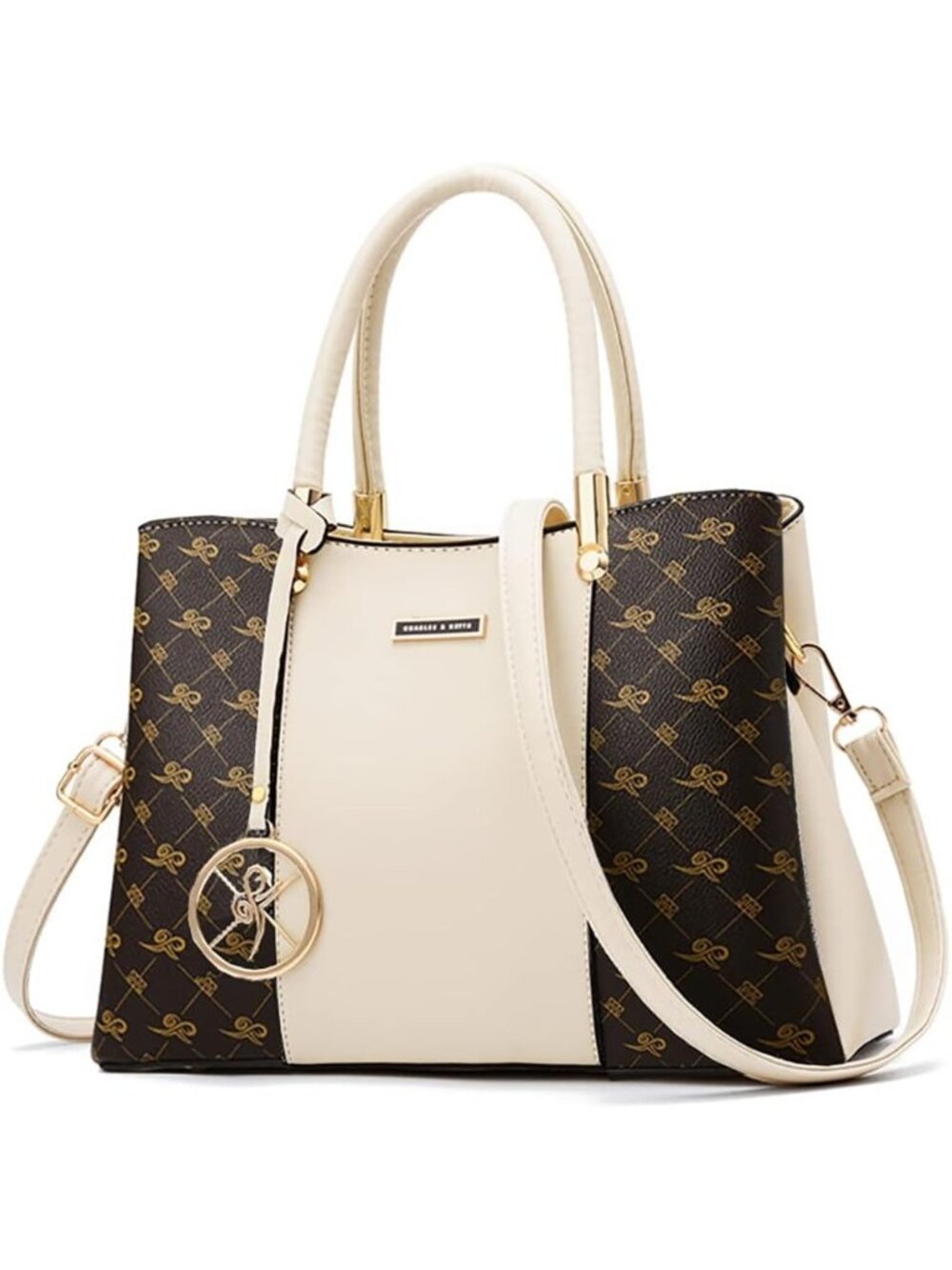 〽️Women Apricot Top Handle Satchel Messenger Tot Shoulder Purses Trendy Handbags